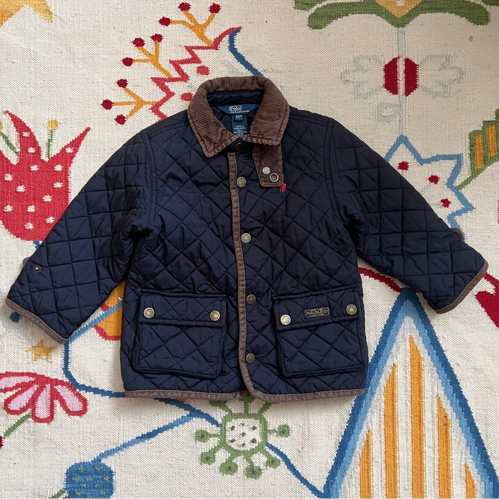 Polo Ralph Lauren navy quilted barn jacket